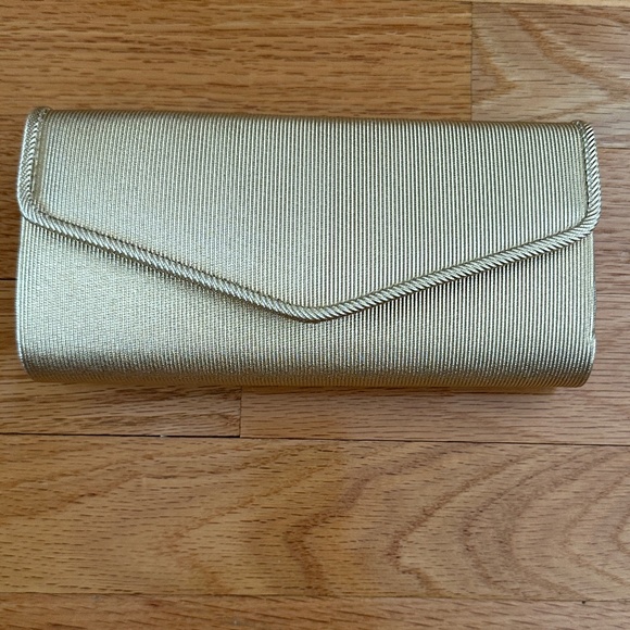 None Handbags - NWOT Gold Evening Bag Clutch Shoulder Bag